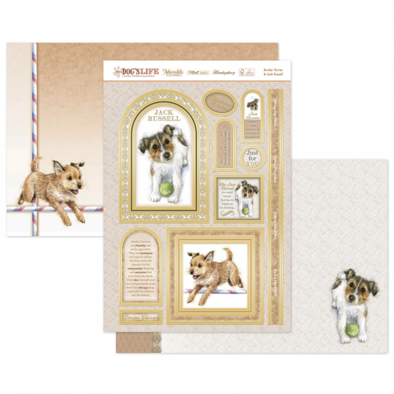 Border Terrier & Jack Russell Luxury Topper Set